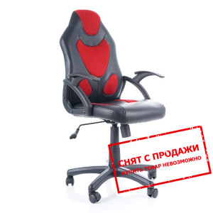 Кресло компьютерное Signal Q-100 Черный/красный...